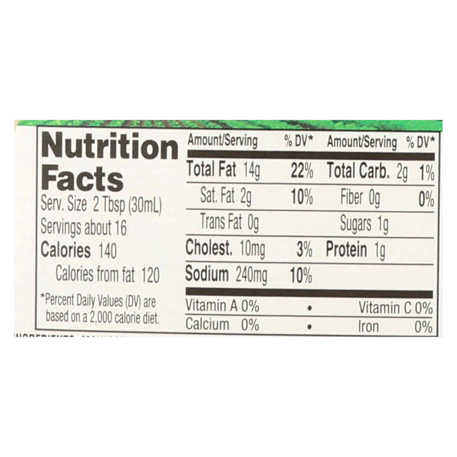 Hidden Valley Organic Ranch - Original - Case Of 6 - 16 Fl Oz. - Image 3