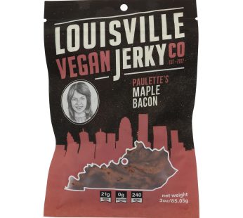 Louisville Vegan Jerky Jerky – Vegan – Maple Bacon – Case Of 10 – 3 Oz