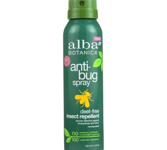 Alba Botanica – Anti-bug Spray – Deet Free – 4 Fl Oz