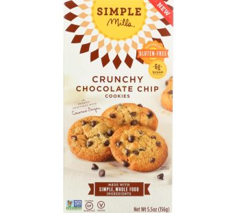 Simple Mills Cookies – Crunchy Chocolate Chip – Case Of 6 – 5.5 Oz