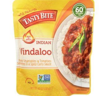 Tasty Bite Heat & Eat Indian Cuisine Entr?e – Hot & Spicy Vindaloo – Case Of 6 – 10 Oz