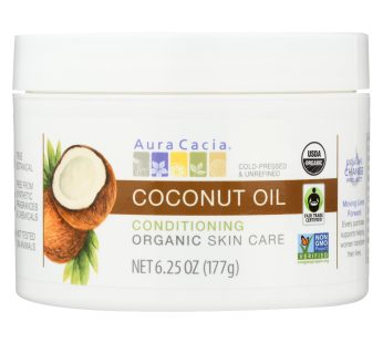 Aura Cacia – Organic Skincare Oil – Coconut – 6.25 Oz