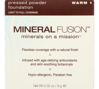 Mineral Fusion – Pressed Powder Foundation – Warm 1 – 0.32 Oz.