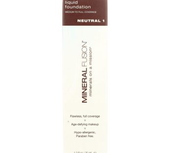 Mineral Fusion – Liquid Mineral Foundation – Neutral 1 – 1 Oz.