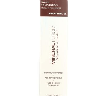 Mineral Fusion – Liquid Mineral Foundation – Neutral 2 – 1 Oz.