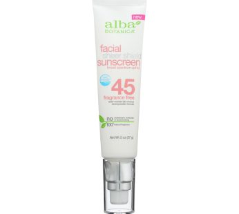 Alba Botanica – Sunscreen Facial Spf 50+ – 1 Each – 2 Oz