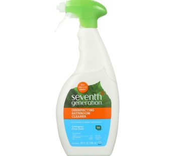 Seventh Generation Disinfecting Bathroom Cleaner – Lemongrass Thyme – Case Of 8 – 26 Fl Oz.