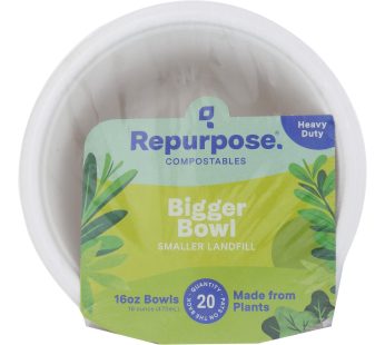 Repurpose Plant Based Bagasse Bowls – Case Of 12 – 20 Count