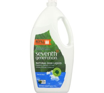 Seventh Generation Dish Liquid – Free And Clear – Case Of 6 – 50 Fl Oz.