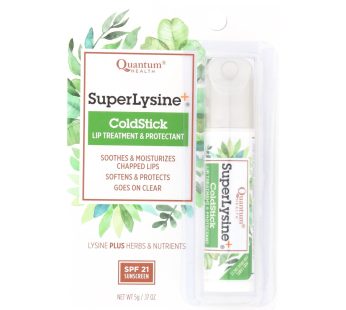 Quantum Super Lysine And Cold Stick Tube Lip Protector And Cold Sore Treatment – 0.18 Oz