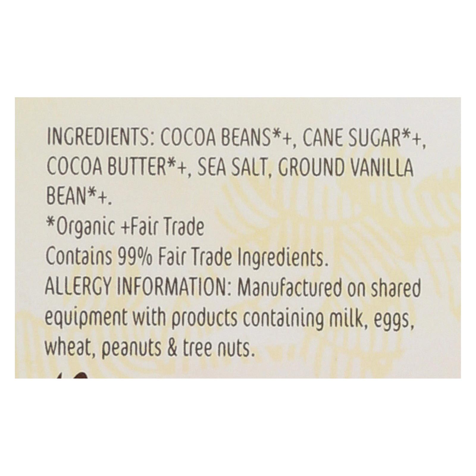 Theo Chocolate Organic Chocolate Bar - Classic - Dark Chocolate - 70 Percent Cacao - Sea Salt - 3 Oz Bars - Case Of 12 - Image 2