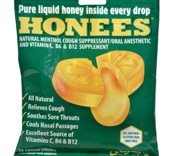 Honees Cough Drops – Extra Large – Menthol – 20 Count