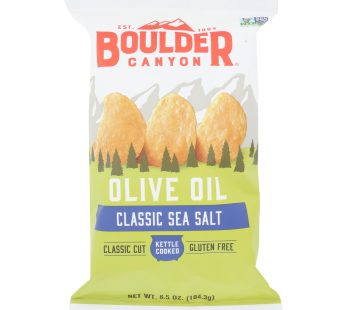 Boulder Canyon – Kettle Chips – Olive Oil – Case Of 12 – 6.5 Oz.