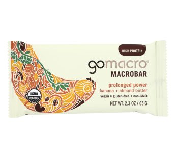 Gomacro Organic Macrobar – Banana And Almond Butter – 2.3 Oz Bars – Case Of 12