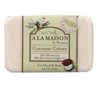A La Maison – Bar Soap – Coconut Creme – 8.8 Oz
