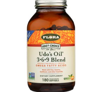 Flora Inc – Udo’s Oil 369 Blend – Ea Of 1-180 Sgel