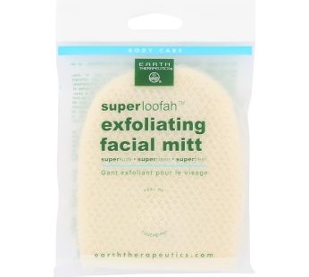 Earth Therapeutics Loofah – Super – Exfoliating – Facial Mitt – 1 Count