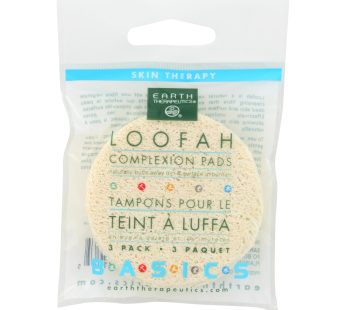Earth Therapeutics Loofah Complexion Pads – 3 Pads – Case Of 12