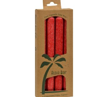 Aloha Bay – Palm Tapers – Red – 4 Candles