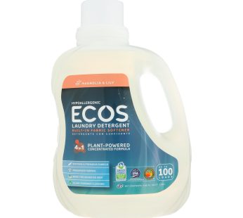 Earth Friendly Eco’s 2x Ultra Liquid Laundry Detergent – Magnolia And Lily – Case Of 4 – 100 Fl Oz