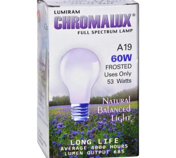 Chromalux Light Bulb Frosted-60w – 1 Bulb