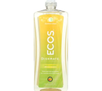 Earth Friendly Dish Mate Liquid Dish Soap – Bamboo Lemon – Case Of 6 – 25 Fl Oz.