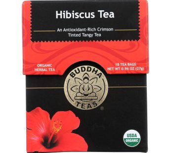 Buddha Teas – Organic Tea – Hibiscus – Case Of 6 – 18 Count