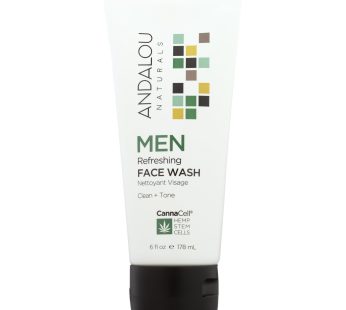 Andalou Naturals – Face Wash – Men’s Refreshing – 6 Fl Oz.