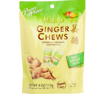 Prince Of Peace – Chews Ginger Mango – 1 Each – 4 Oz