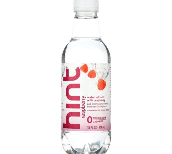 Hint Raspberry Water – Raspberry – Case Of 12 – 16 Fl Oz.