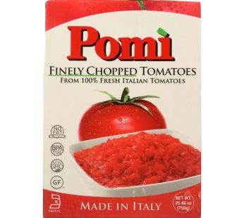 Pomi Tomatoes Chopped Tomatoes – Finely – Case Of 12 – 26.46 Oz.