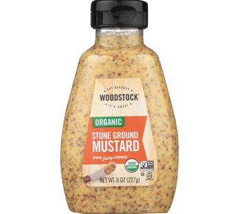 Woodstock Organic Stone Ground Mustard – 1 Each 1 – 8 Oz