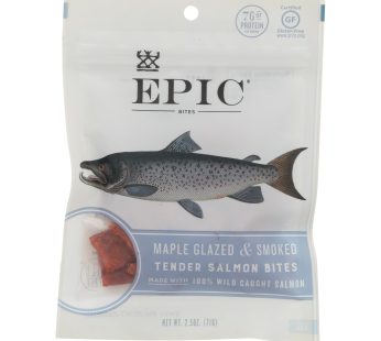 Epic – Jerky Bites – Salmon Maple Dill – Case Of 8 – 2.5 Oz.
