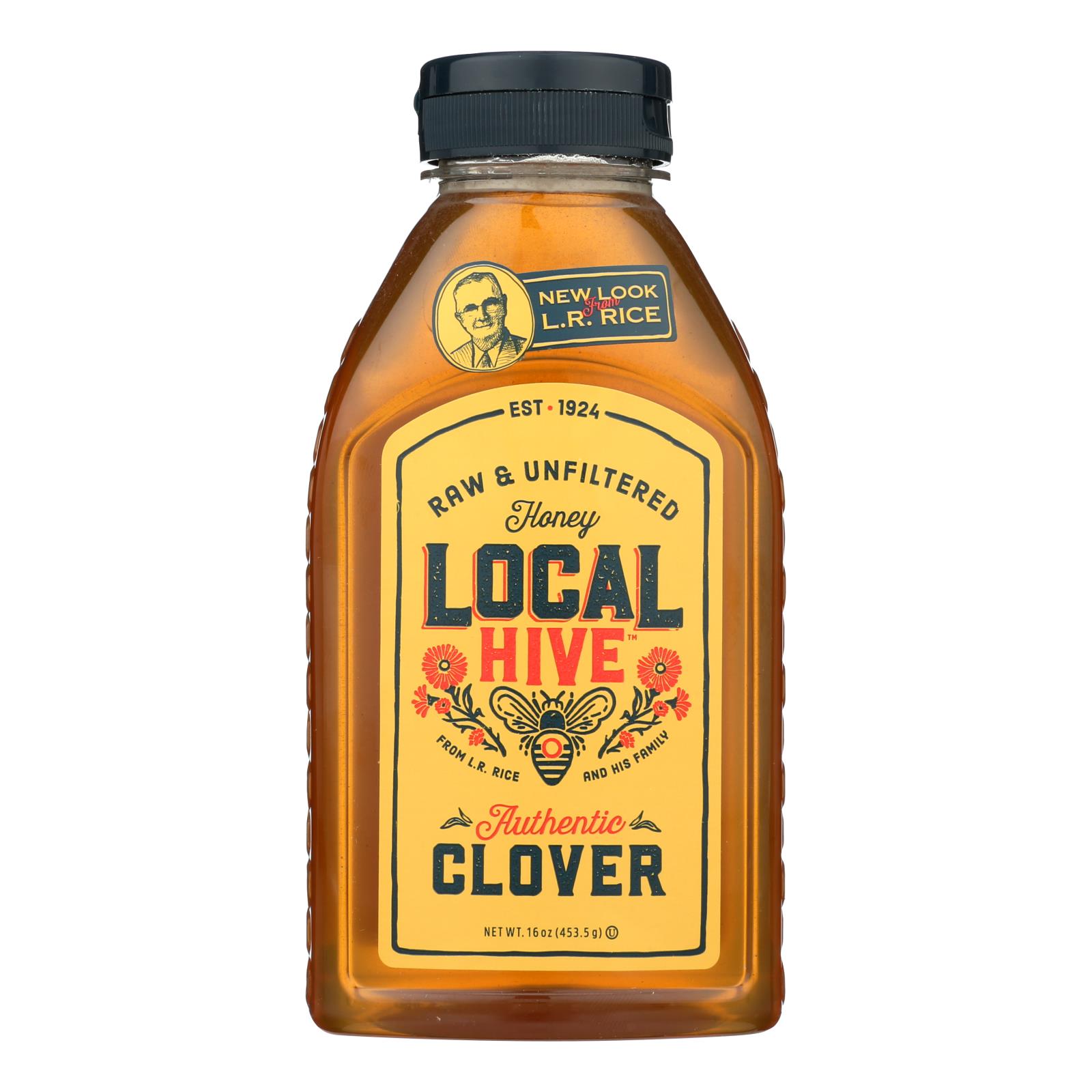 Local Hive Raw & Unfiltered Honey - Case Of 6 - 16 Oz