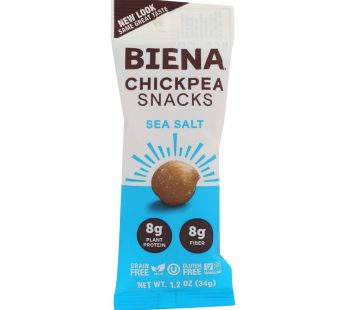 Biena Chickpea Snacks – Sea Salt – Case Of 10 – 1.2 Oz.