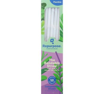 Repurpose Compostable Straws – Case Of 20 – 50 Count