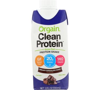 Orgain Organic Protein Shakes – Creamy Chocolate Fudge – Case Of 12 – 11 Fl Oz.