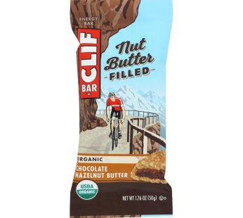 Clif Bar Organic Nut Butter Filled Energy Bar – Chocolate Hazelnut Butter – Case Of 12 – 1.76 Oz.