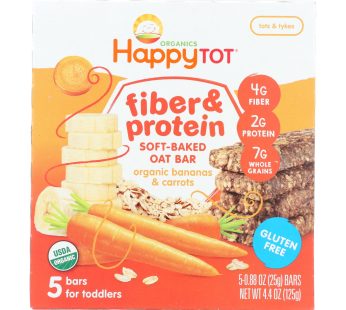 Happy Tot Happy Tot Fiber And Protein – Apple Peach Pumpkin And Cinnamon – Case Of 6 – 0.88 Oz.
