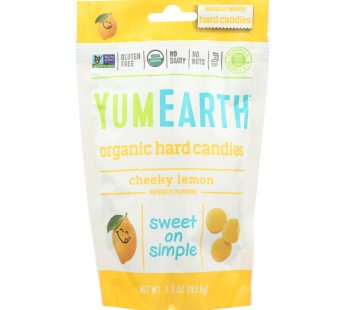 Yumearth Organics Organic Lemon Drops – Cheeky Lemon – 3.3 Oz – Case Of 6