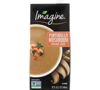 Imagine Foods Portobello Mushroom Soup – Creamy – Case Of 12 – 32 Fl Oz.