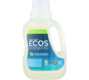 Earth Friendly Laundry Detergent – Lemongrass – Case Of 8 – 50 Fl Oz.