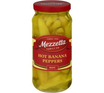 Mezzetta Peppers Hot Banana Wax – Case Of 6 – 16 Oz.
