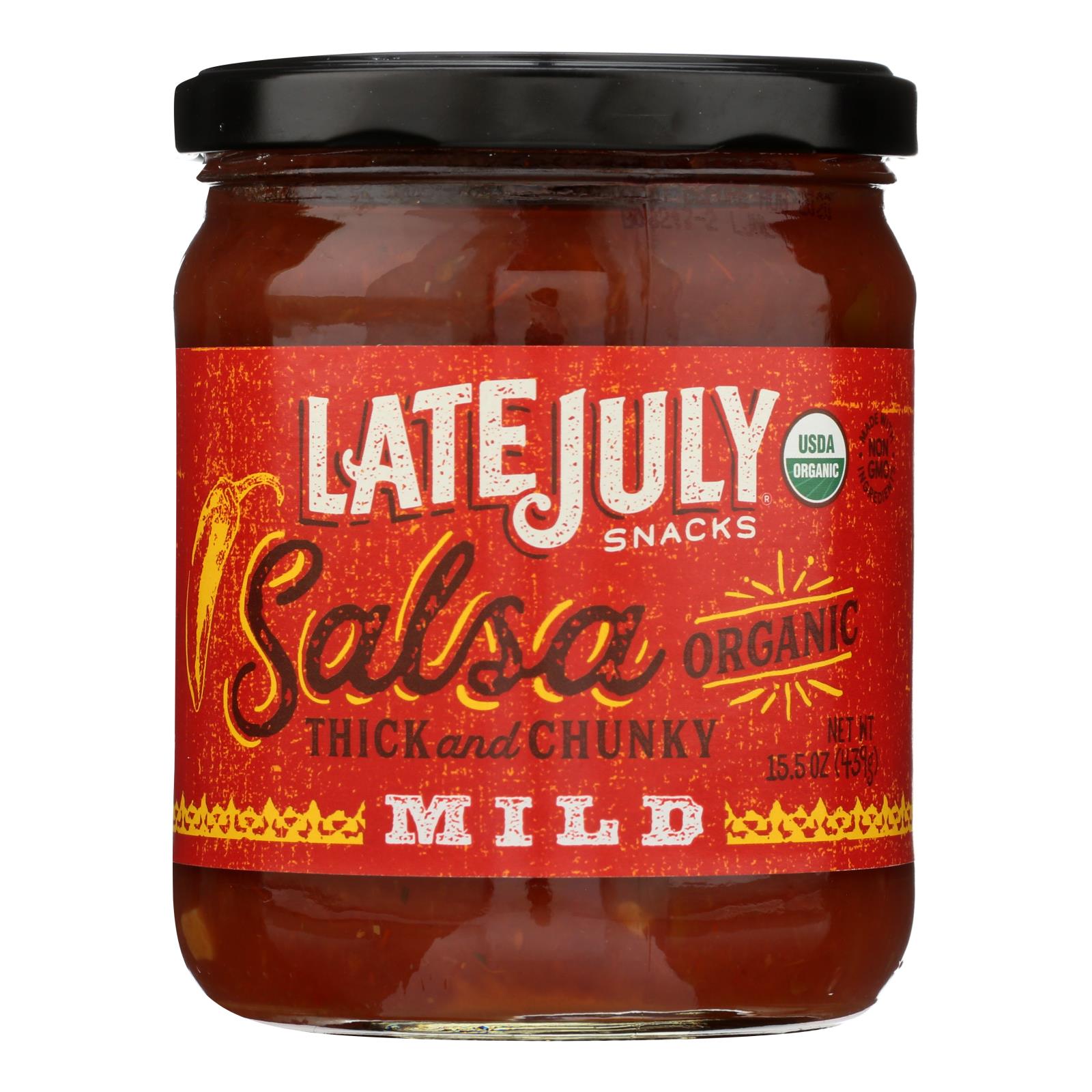 Late July Snacks Salsa - Mild - Case Of 12 - 15.5 Oz.