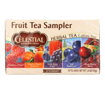 Celestial Seasonings Herbal Tea – Fruity Variety Pack – Case Of 6 – 18 Bag