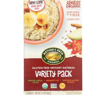 Nature’s Path Organic Hot Oatmeal – Variety Pack – Case Of 6 – 11.3 Oz.
