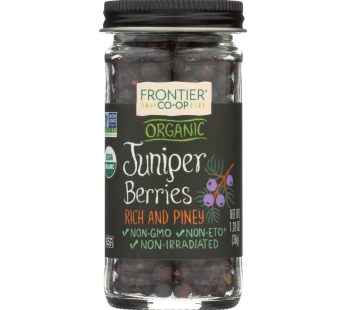 Frontier Herb Juniper Berries – Organic – Whole – 1.28 Oz